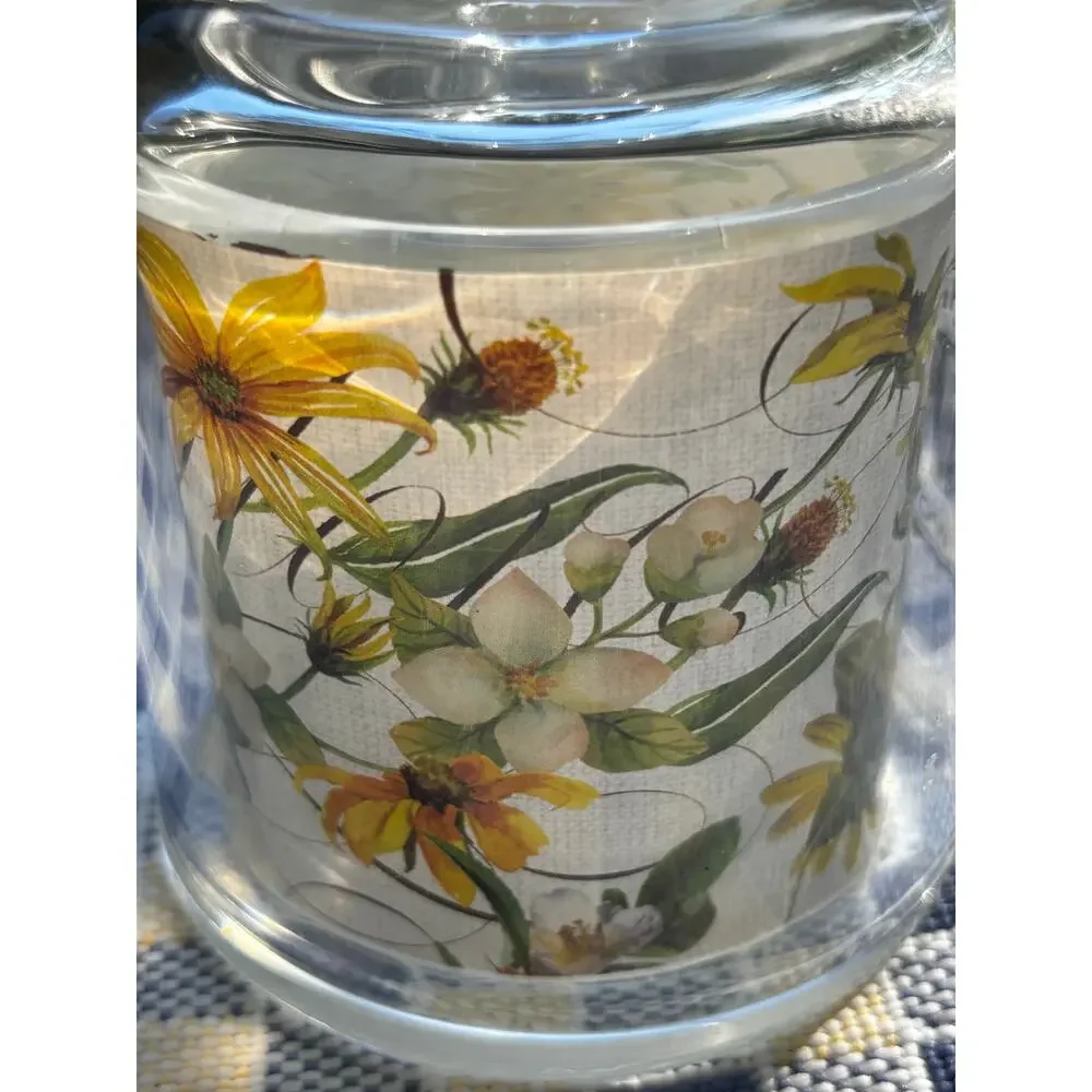 Stonewall Kitchen Butter Bell Jar Michel Designs Floral Country Farmhouse